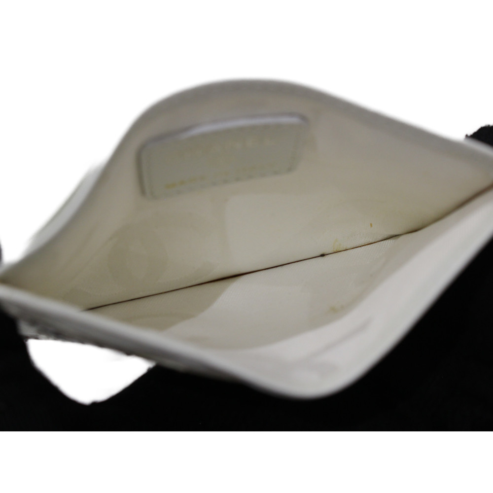 Chanel Line Python Flat White Card Cambon Holder - image 3